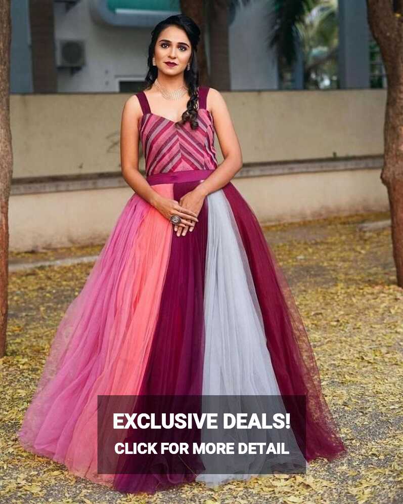 Indian Dresses for Women in Multi Color Soft Net with 15 Meter Big ...