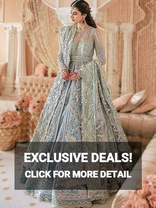 Indian Pakistani Walima Bridal Maxi UK USA Canada Reception Bridal ...