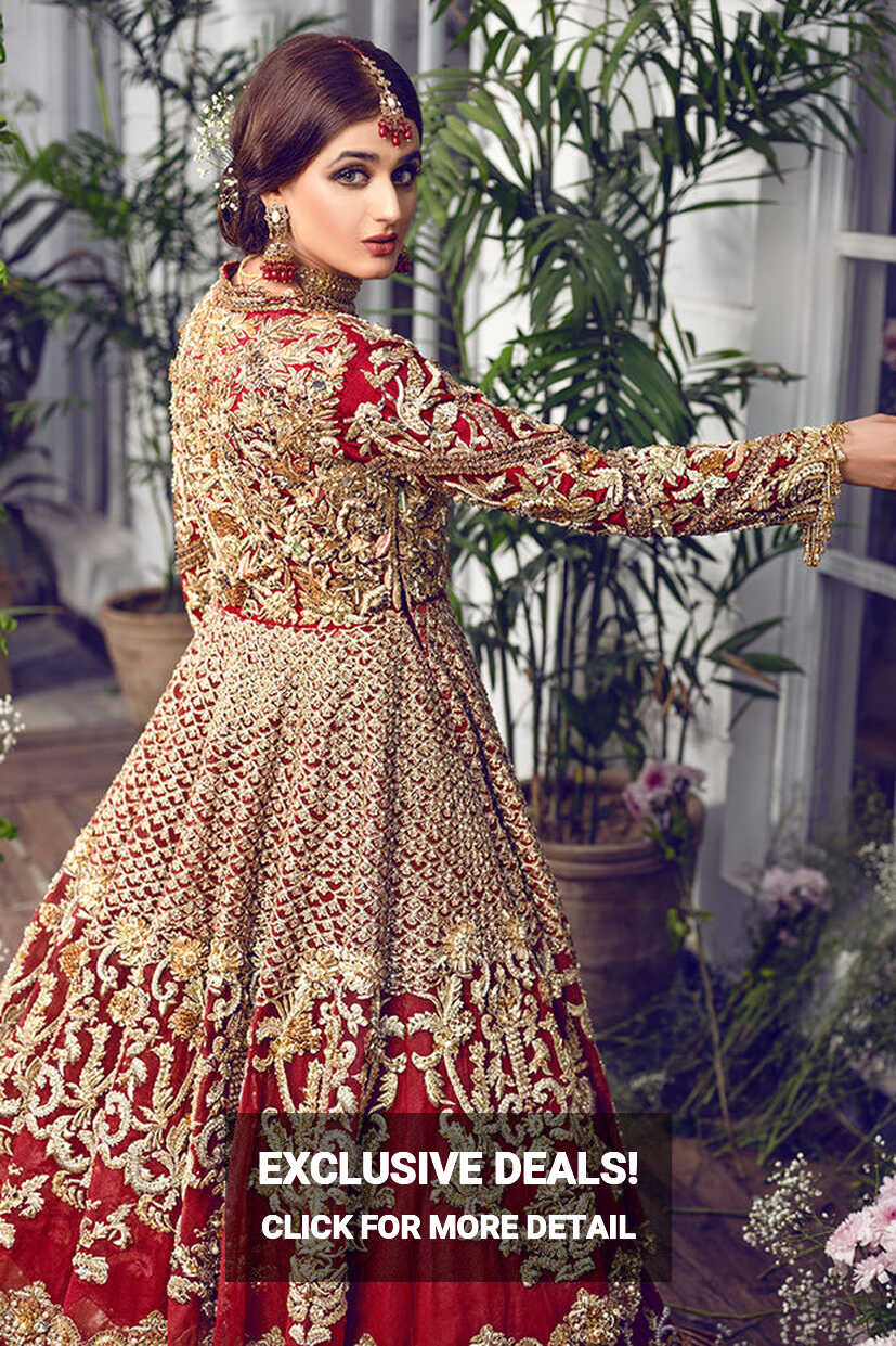 Indian designer wedding dresses with gold tilla work – Nameera by ...