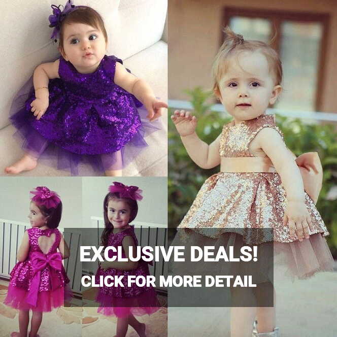 Infant Fashion Princess Party Dress: Baby Girls Sequins Formal ...