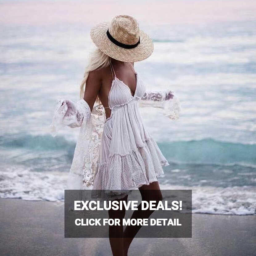 Isabelle Lace Up Backless Summer Boho Dress – Dream Closet Couture