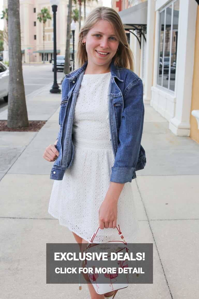 Jean Jacket and a White Dress in Summer - Central Florida Chic