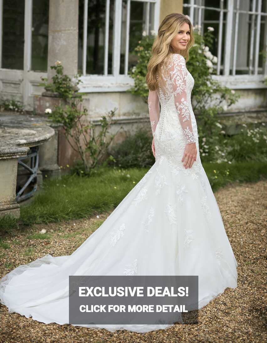 Josefine a long-sleeve mermaid wedding dress - wed2b