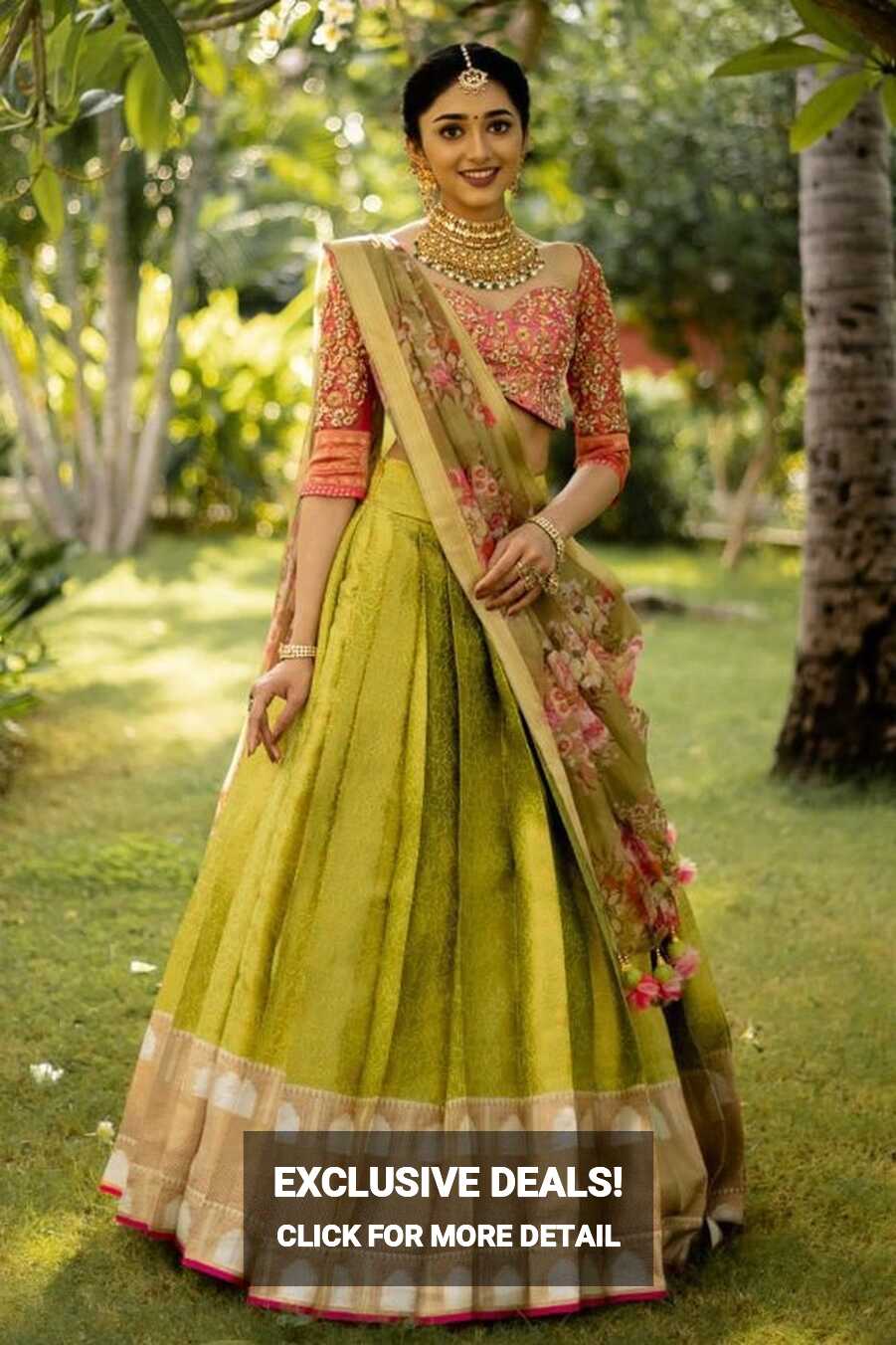 Kanchipuram Art Silk Lehenga Choli With Dupatta, Latest Arrival ...