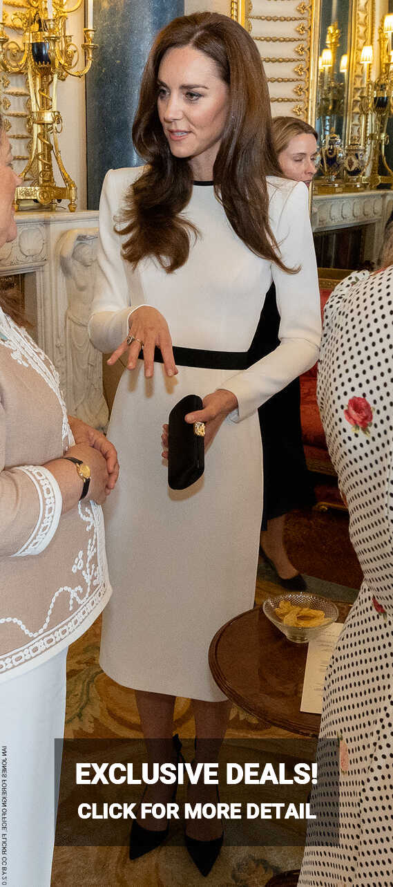 Kate Middleton looks elegant in white dress at pre-coronation lunch