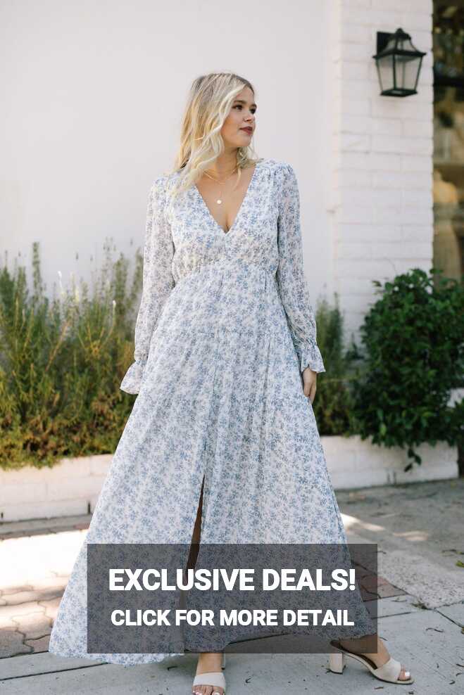 Kelsey Long Sleeve Maxi Dress - Morning Lavender Boutique Dresses