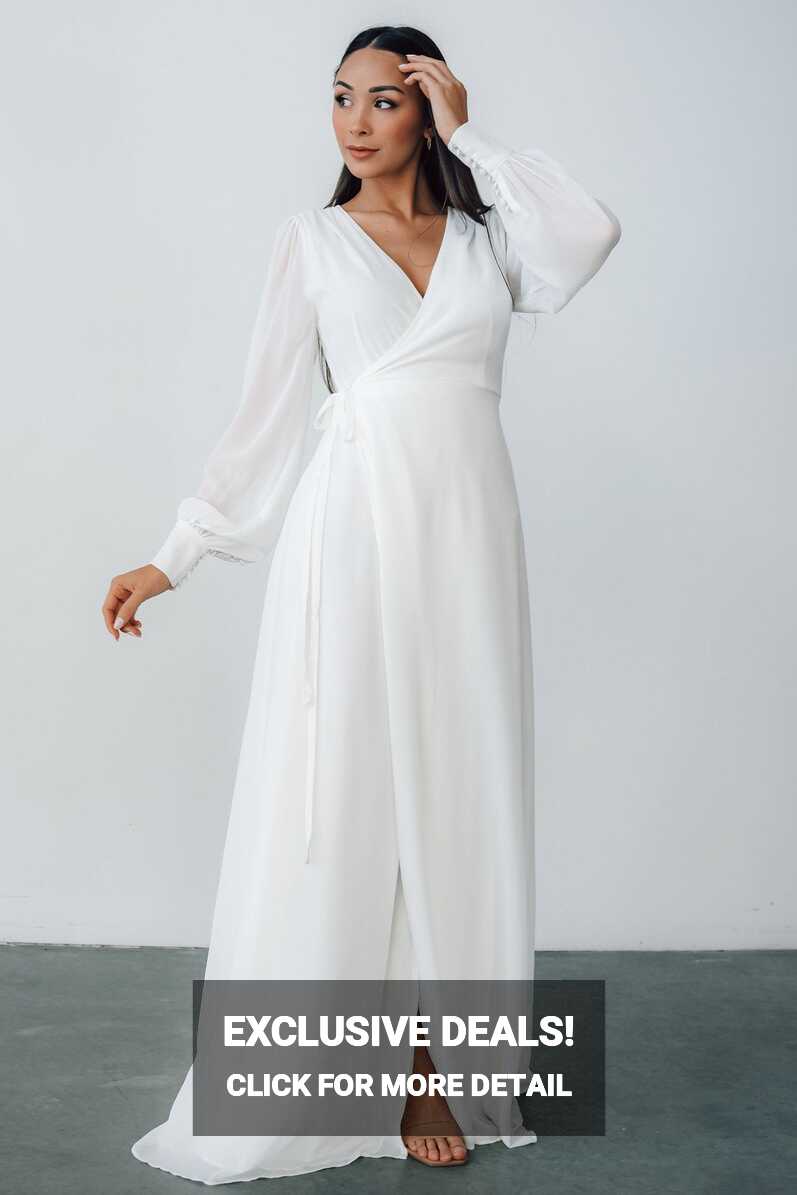 Kelsey Wrap Dress | Off White | Baltic Born