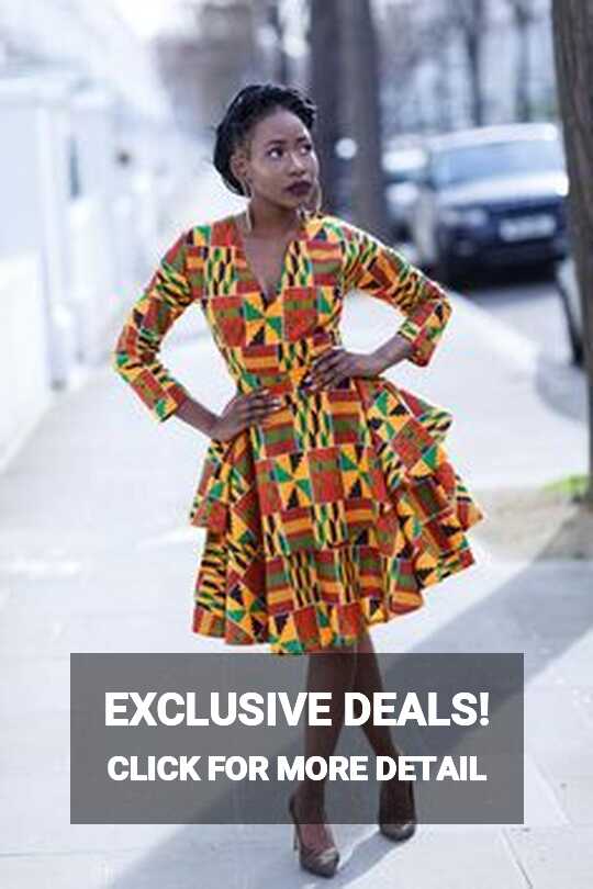 Kente Womens Short Dress – Splendor Of Africa