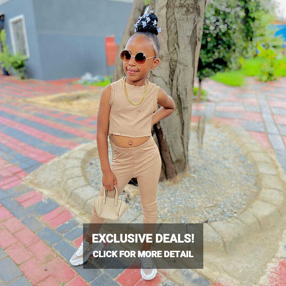 Kids Baby Girls Crop Outfits Sleeveless Vest Tops Pants Casual ...