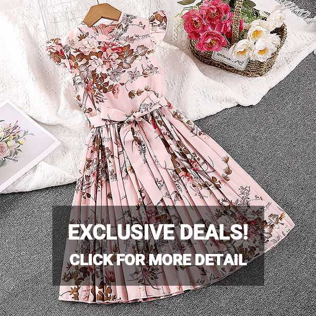 Kids Girls&#39; Dress Floral Dress Floral Short Sleeve Casual Fashion ...