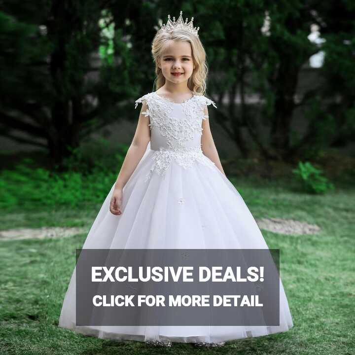 Kids Girls Dress Summer Elegant Princess Dress Children Birthday ...