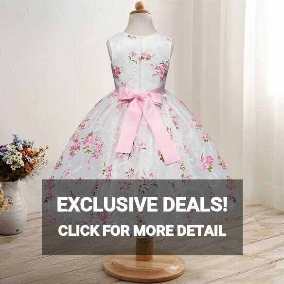 Kids Girls Dresses Princess Birthday Clothes Children Formal Party ...