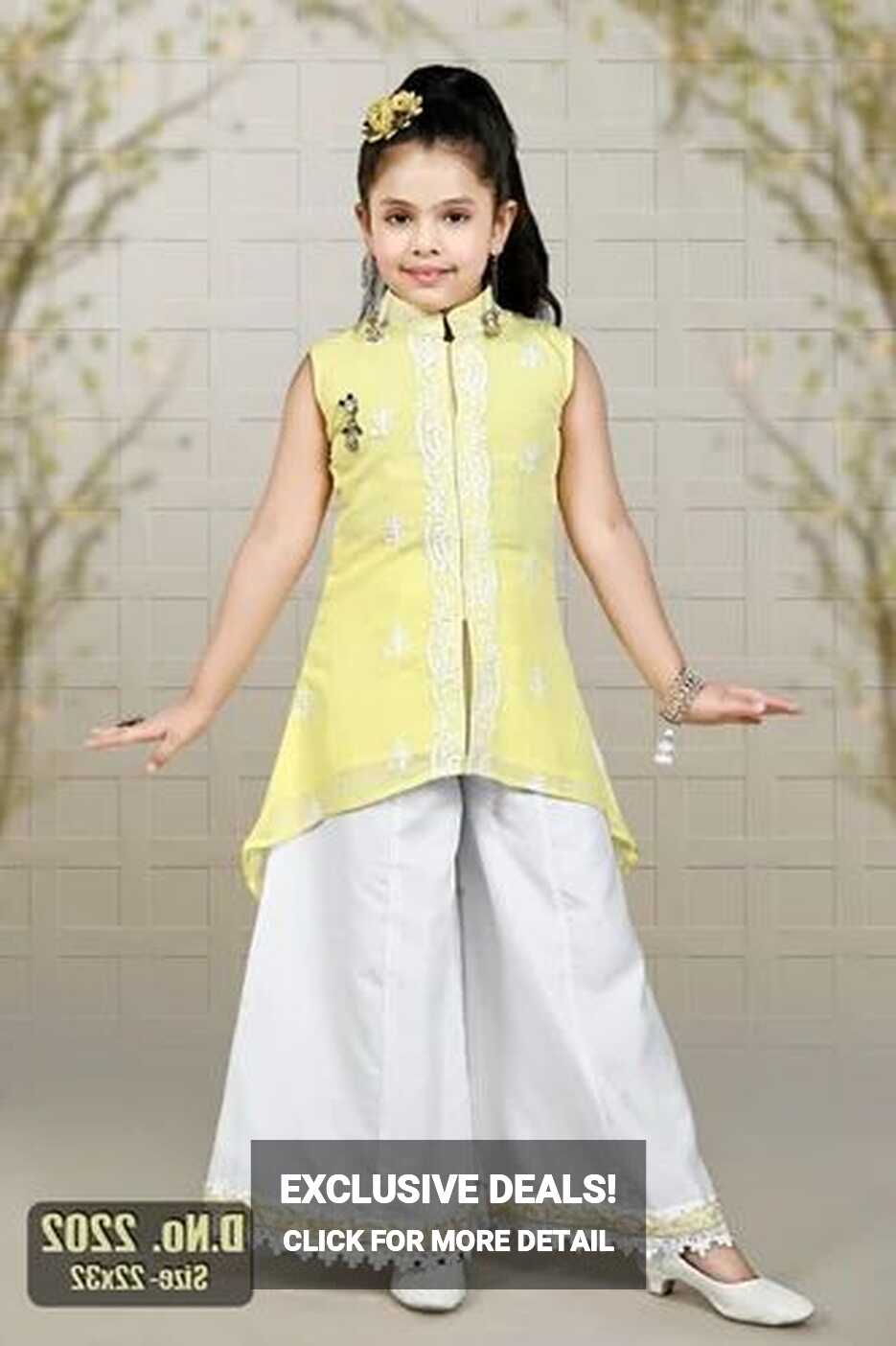 Kids Girls Plazzo Dress at Rs 810/piece | Kids Plazzo in New Delhi ...