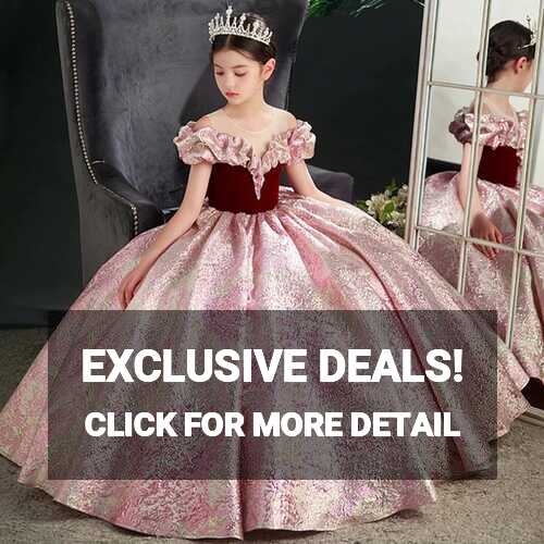 Kids Pageant Dresses for Girls 2 6 To 8 10 14 Years Children Long ...