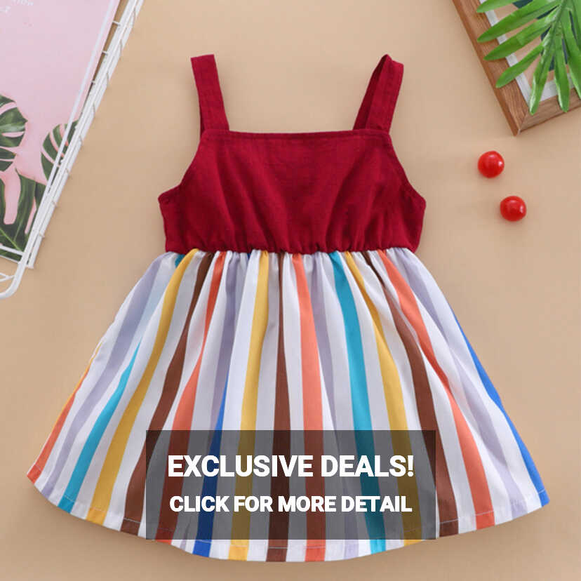 Kids Stylish Designer Red Lining Frock &amp; Dresses for Baby Girl ...