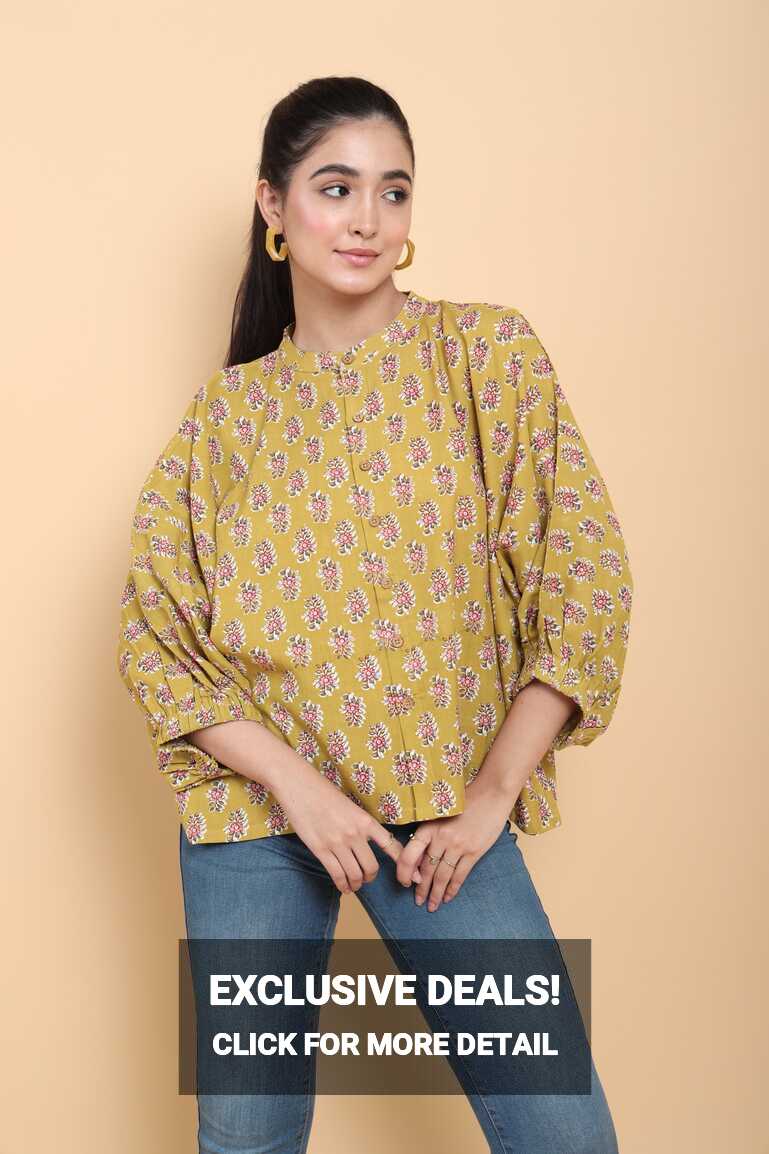 Kimona Top | Printed Loose Shirt Style Top | Untung