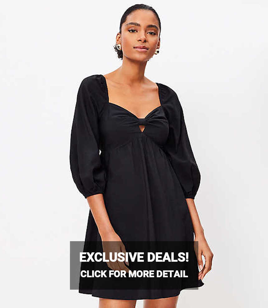 Knee Length Black Cocktail Dresses | Loft