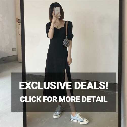 Korean Dress Puff Sleeve | Summer Dresses Korean Style | Mini ...