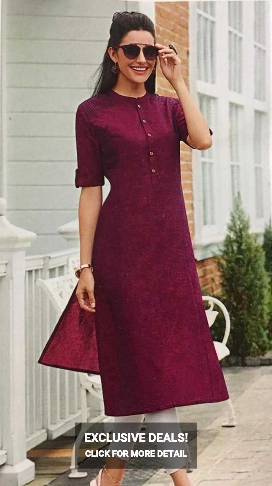 LATEST AND STYLISH OFFICE WEAR KURTI DESIGNS | office wear kurti ...