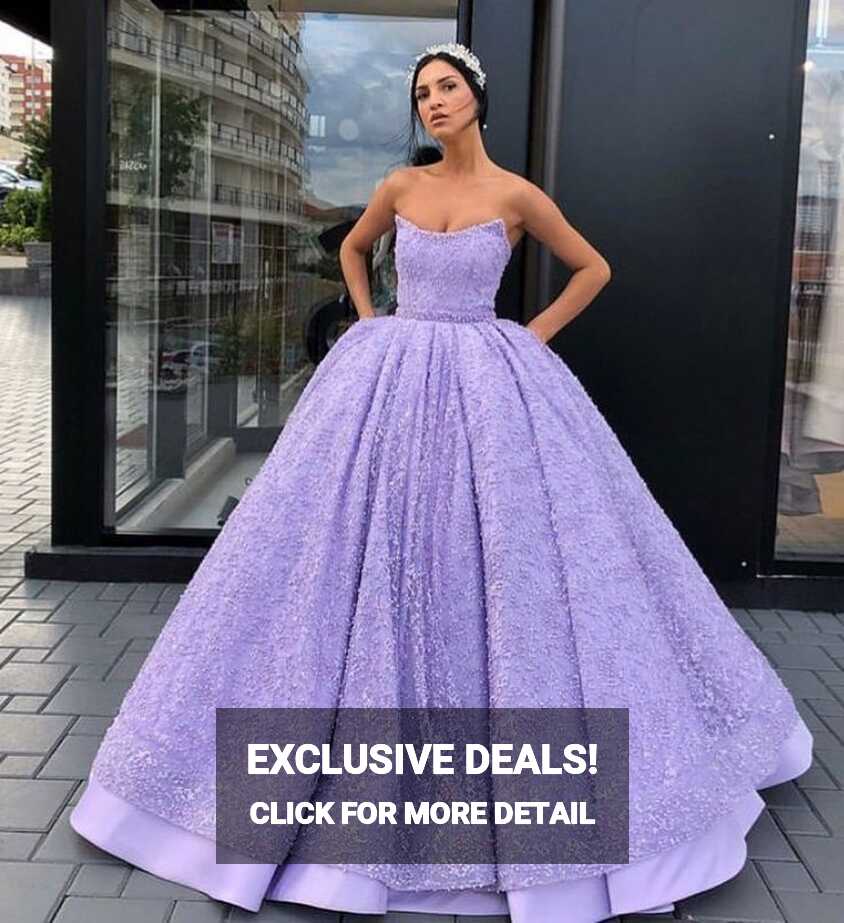 LIASTUBLLA PURPLE BALL GOWN