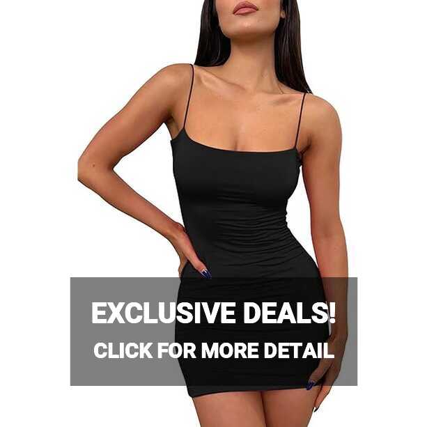 LILLUSORY Mini Dress Sexy Bodycon Dress 2024 Summer Short Backless ...