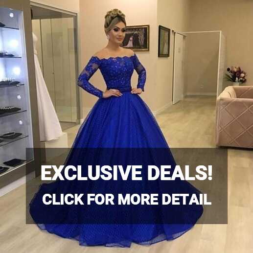 LTP0609,Royal blue prom dresses off the shoulder prom dresses long ...