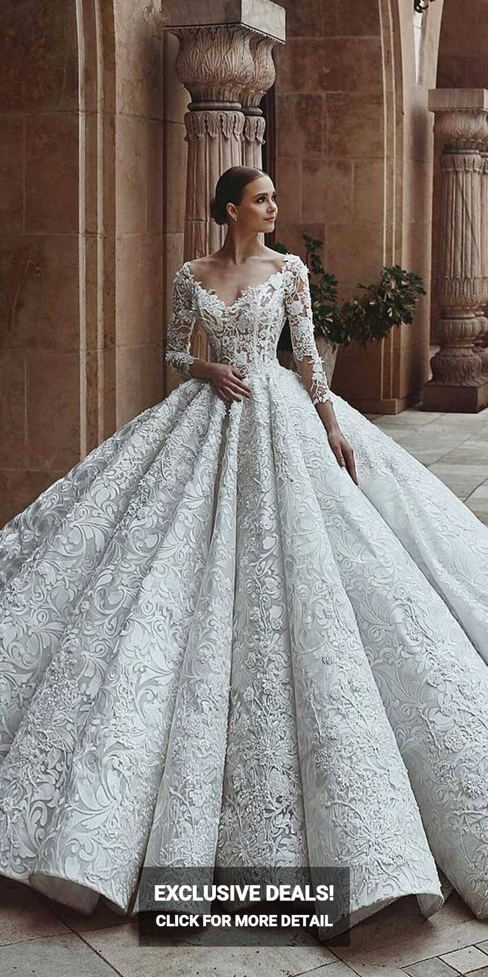 Lace Ball Gown Wedding Dresses You&#39;ll Love