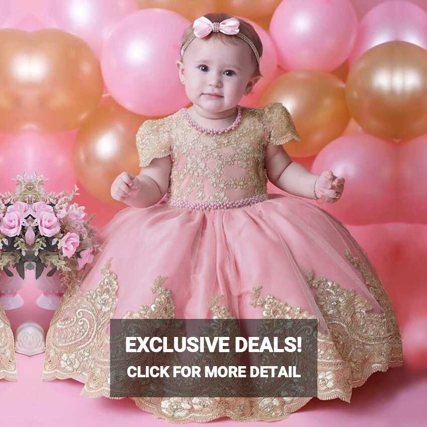 Lace Embroidery Vintage Kids Princess Dresses for Girls Ruffles ...