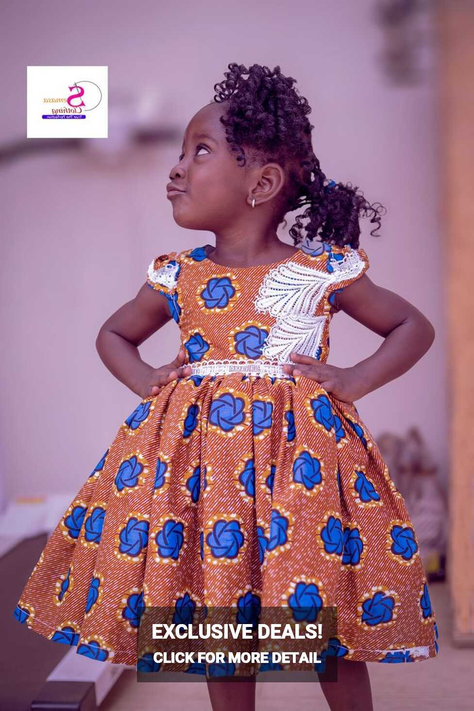 Lace on Ankara for Kids.. kids dress styles by Semasa Clothing ...