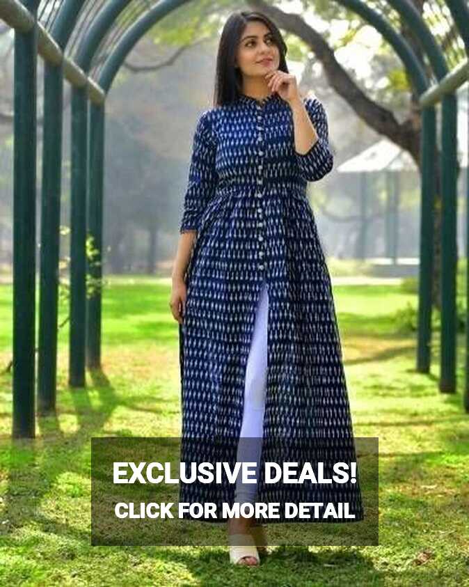 Ladies Cotton Printed Long Short Kurtis, Size: S - XXL at Rs 799 ...