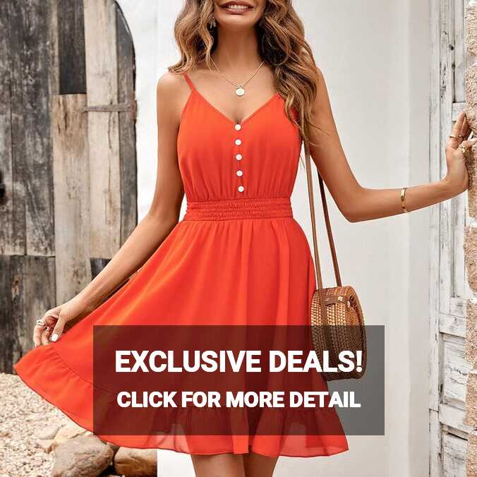 Ladies Short Mini Dresses Sleeveless Slip Dress Women Loose V Neck ...