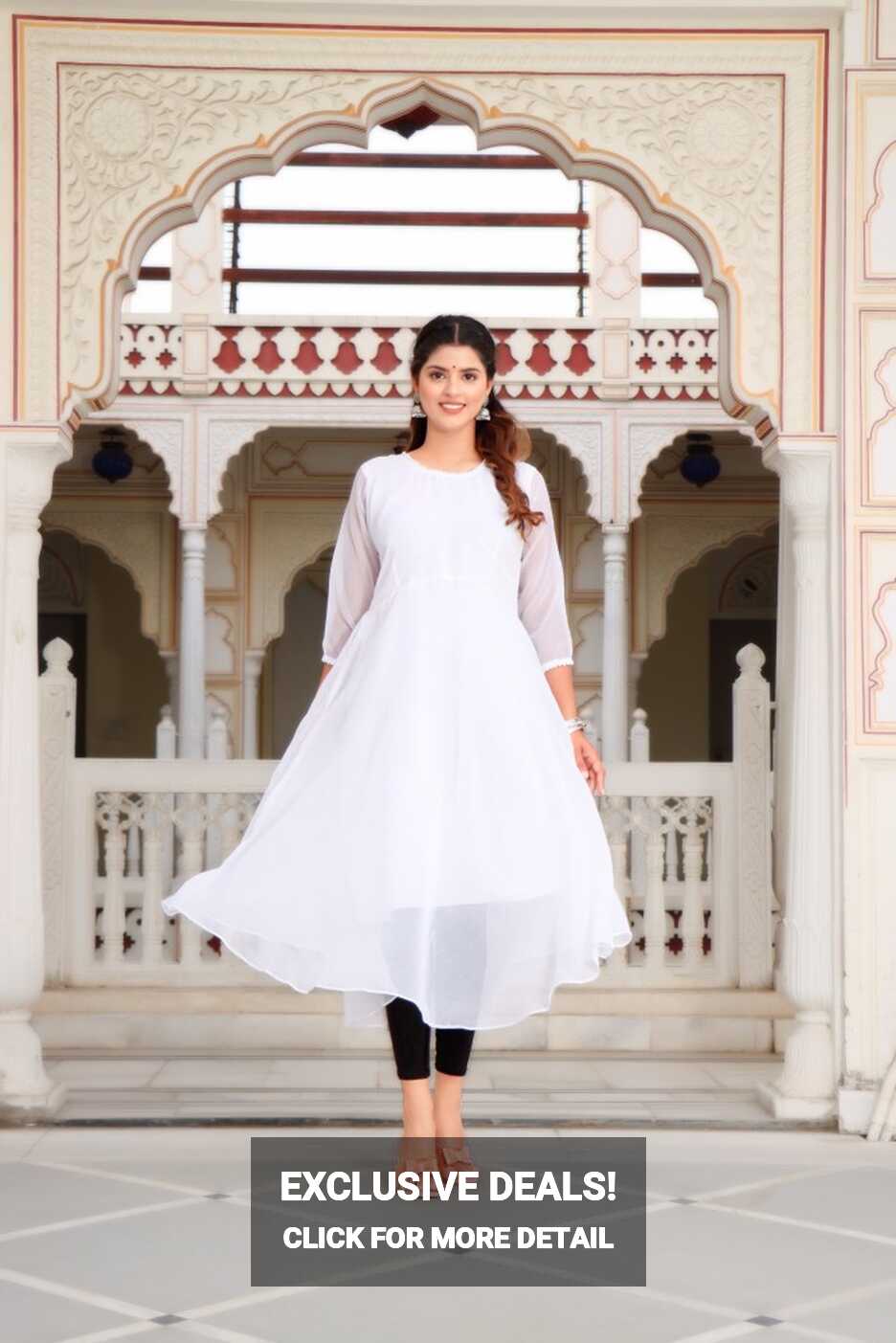 Lakshya Fashion Mart Women Solid Anarkali Kurta - Buy Lakshya ...