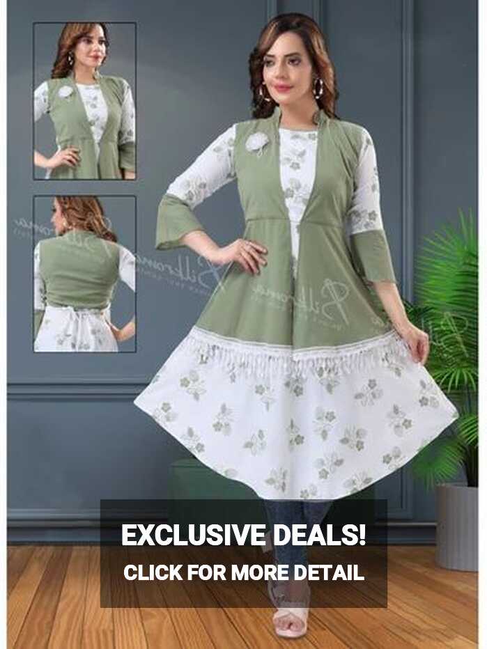 Large Fabric: Rayon Ladies Western Long Tops, Printed at Rs 330 ...