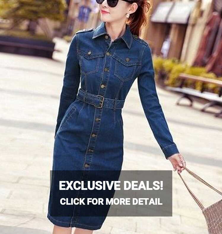 Latest 50 Denim Dresses for Women To Flaunt in 2022 - Tips and Beauty