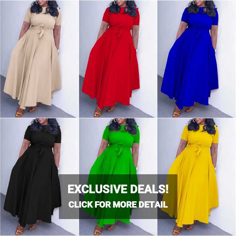 Latest Design Fashion African Dresses Women Casual Elegant Maxi ...