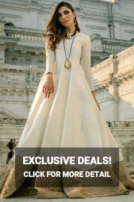 Latest Designs of White Anarkali Suits &amp; Dresses Online Shopping