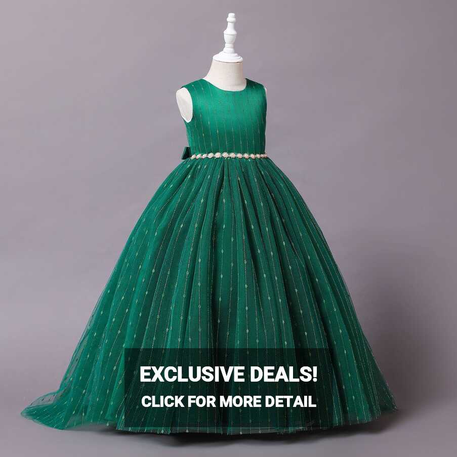 Latest Hot Sale Child Girl Summer Party Long Gown