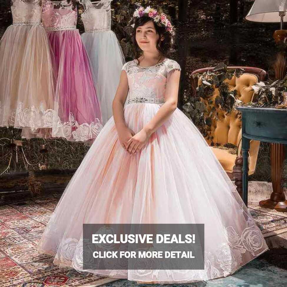 Latest Hot Selling Children Princess Ball Gowns Flower Maxi Long ...