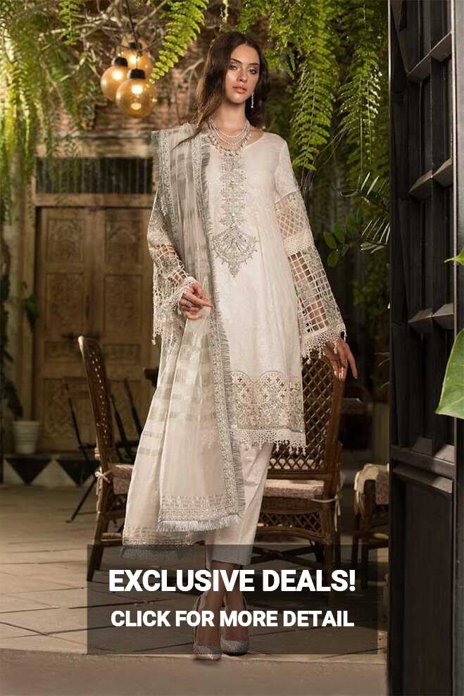 Latest Maria B Eid Lawn Stylish Dresses Designs Collection 2024