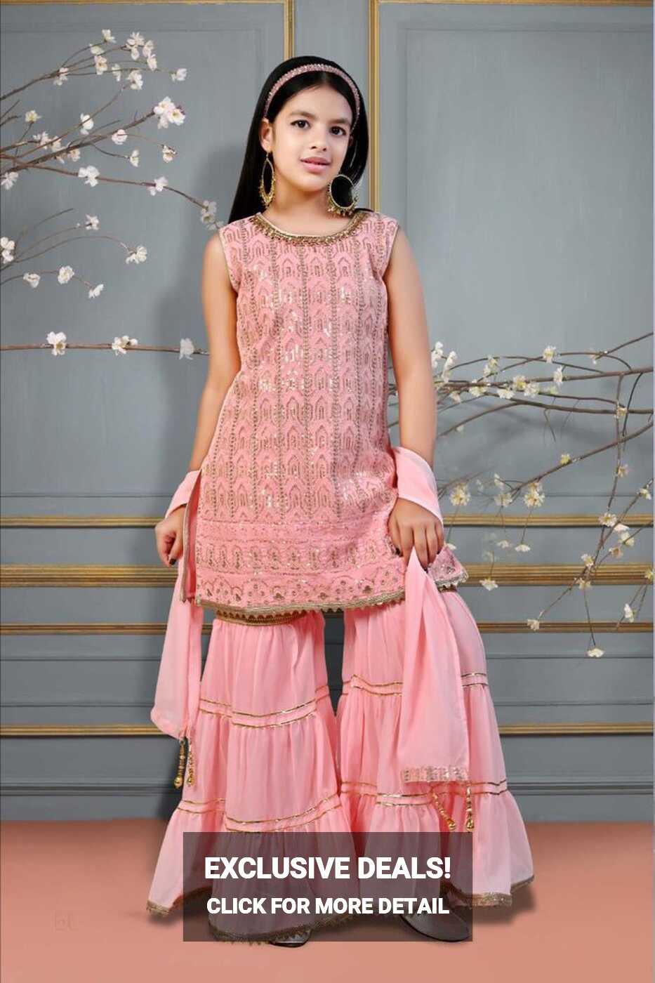 Latest Party Wear For Little Girls/Sharara Dress For Baby Girls ...