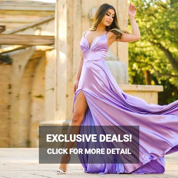 Lavender Evening Dresses Spaghetti Strap Celebrity Dress Formal ...