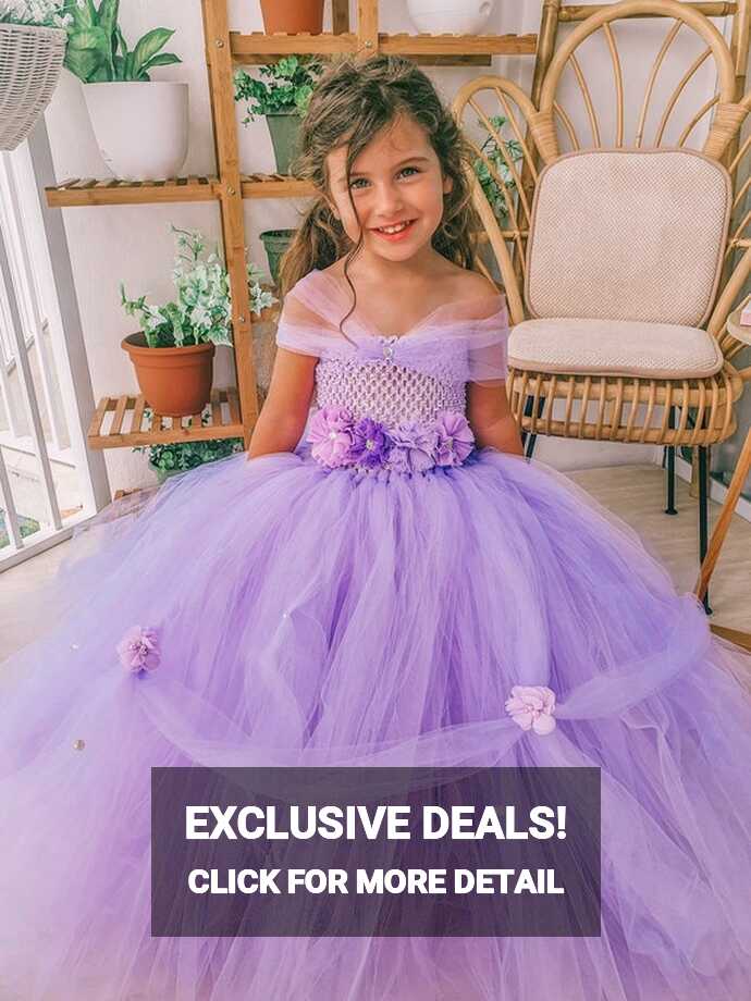 Lavender Pink Princess Flower Birthday Photoshoot Baby Girl Kids ...