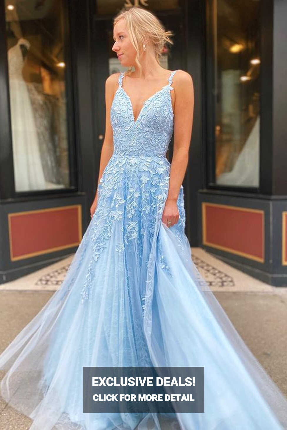 Light Blue Prom Dresses Long 2023 Winter Formal Dress Pageant ...