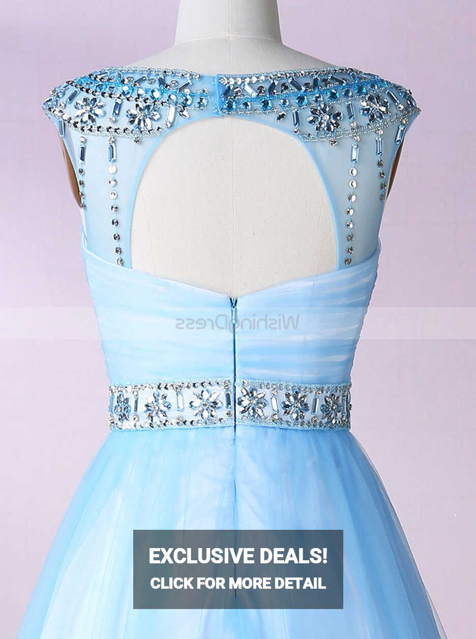 Light Blue Sweet 16 Dresses,Knee Length Sweet 16 Dress,Princess ...