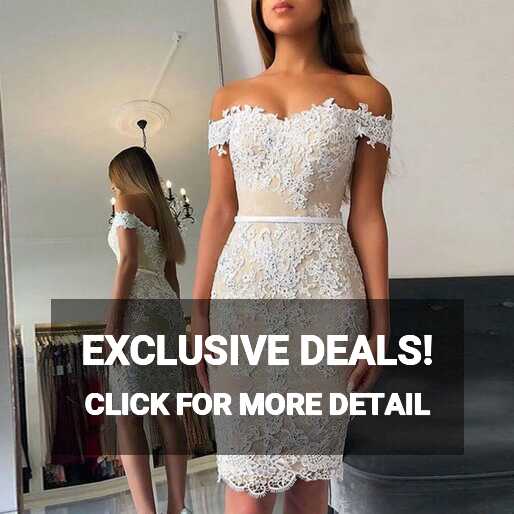 Light Champagne Beaded Cold Shoulder Cocktail Dress Knee Length ...