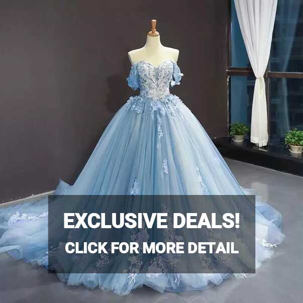 Light Sky Blue Quinceanera Dresses Princess Ball Gown Sweetheart ...