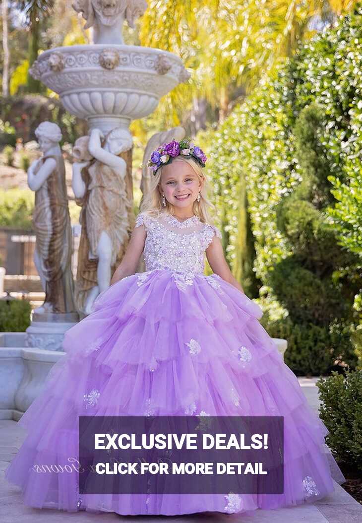 Lilac Ball Gown Prom Dress Ball Gown Evening Gown Girls Birthday ...