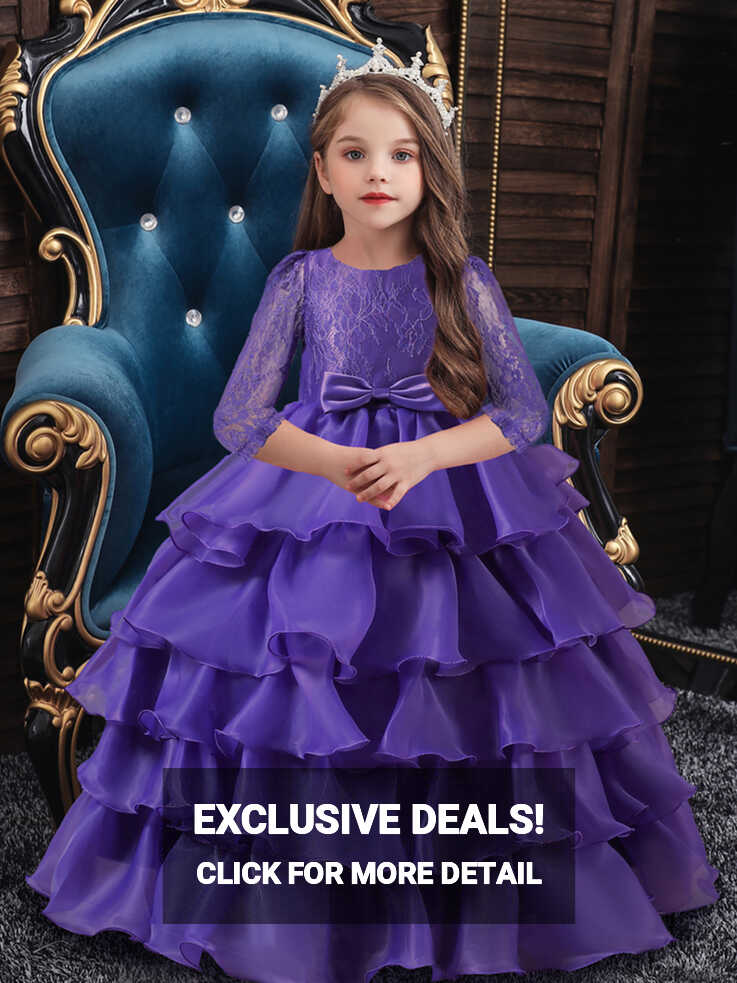 Little Girl Kids Dress Up Princess Dress Multi-Layer Ruffle Tutu ...