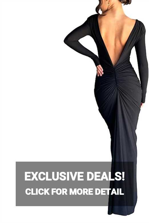 Loalirando Women&#39;s Long Dress Backless Dress Elegant Long ...