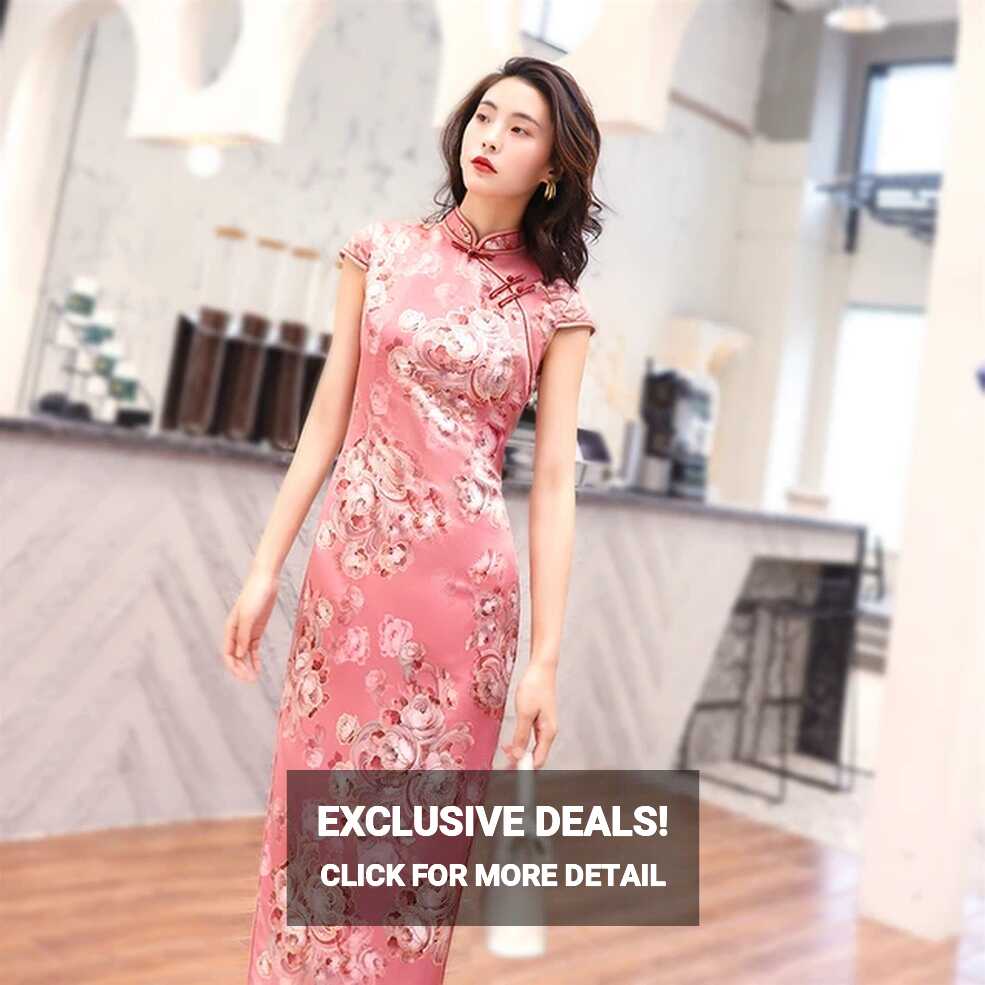 Long Modern Chinese Dress Skinny Improvement Excellent China ...